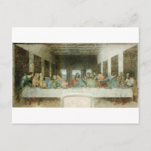 De laatste Supper van Leonardo Da Vinci c. 1495-14 Briefkaart (Voorkant)