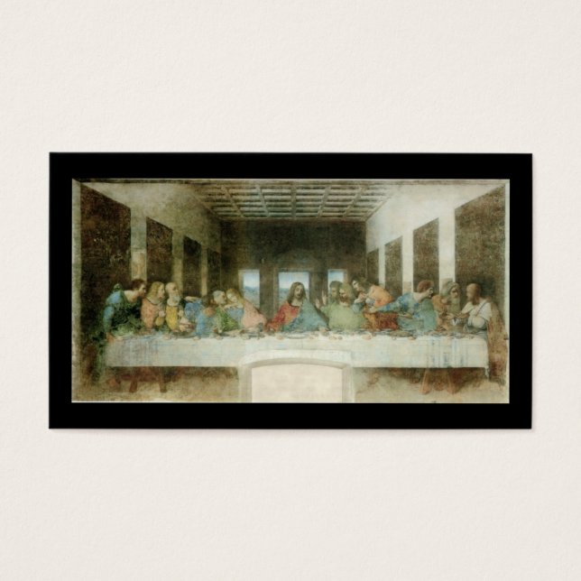 De laatste Supper van Leonardo Da Vinci c. 1495-14 Visitekaartje (Voorkant)
