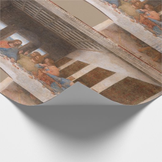 De laatste Supper van Leonardo Da Vinci Cadeaupapier (Hoek)