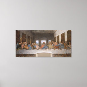 De laatste Supper van Leonardo Da Vinci Canvas Afdruk