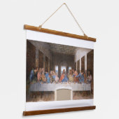 De laatste Supper van Leonardo da Vinci Hangend Wandkleed (Gebogen)