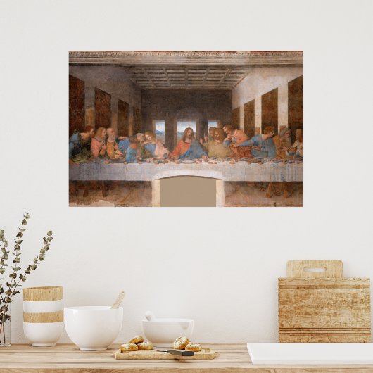 De laatste Supper van Leonardo Da Vinci Poster (Keuken)