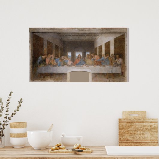 De laatste Supper van Leonardo Da Vinci Poster (Keuken)