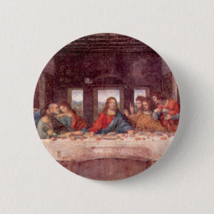 De laatste Supper van Leonardo da Vinci, Renaissan Ronde Button 5,7 Cm