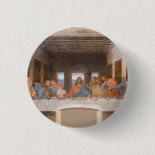 De laatste Supper van Leonardo Da Vinci Ronde Button 3,2 Cm (Voorkant)