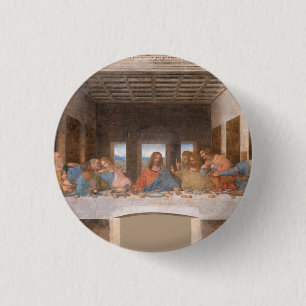 De laatste Supper van Leonardo Da Vinci Ronde Button 3,2 Cm