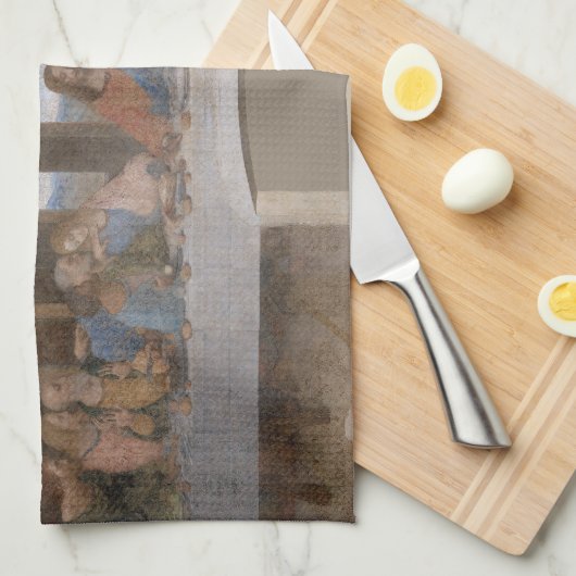 De laatste Supper van Leonardo da Vinci Theedoek (Quarter Fold)