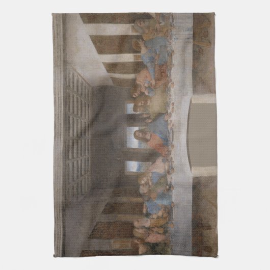 De laatste Supper van Leonardo da Vinci Theedoek (Verticaal)