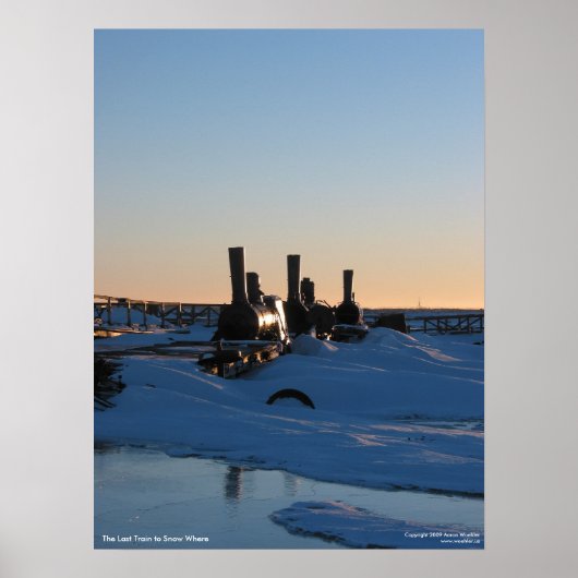 De laatste trein naar sneeuw waar poster (Voorkant)