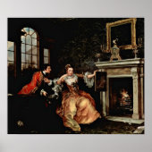 De laatste trek van de dame door William Hogarth Poster (Voorkant)