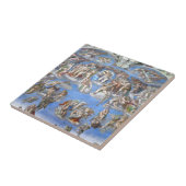 De laatste uitspraak: Sistine Chapel - keramische  Tegeltje (Zijkant)
