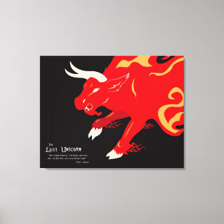 De laatste Unicorn: Het rode Bull Canvas