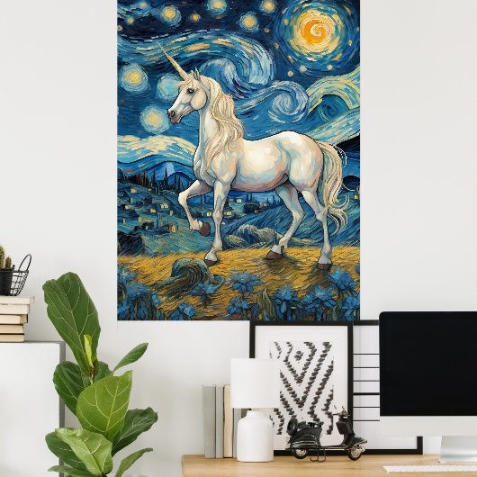 De laatste Unicorn Poster (Thuiskantoor)
