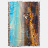 De laatste van de Buffalo Albert Bierstadt 1888 Deken (Voorkant Verticaal)