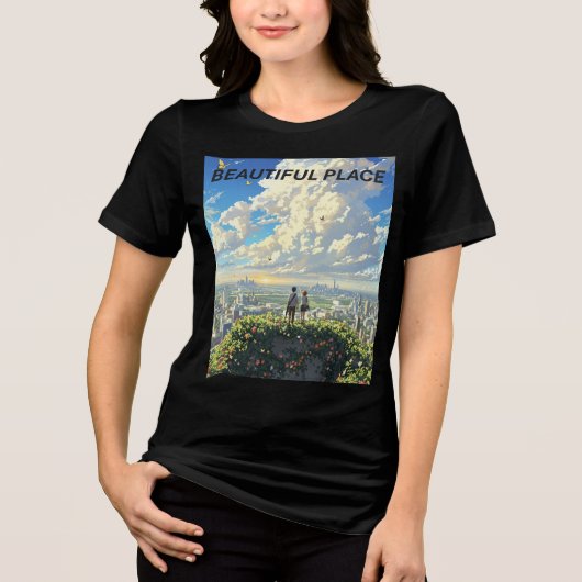 De Laatste van Ons Anime - Bella+Canvas Dames Tri- Tri-Blend Shirt (Voorkant)