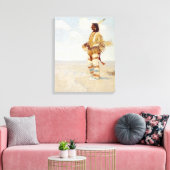 De laatste van zijn Race De Verdwijnende Amerikaan Canvas Afdruk (Insitu (Woonkamer))