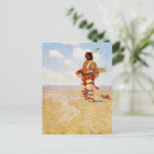 De laatste van zijn race Frederic Remington Briefkaart (Staand voorkant)