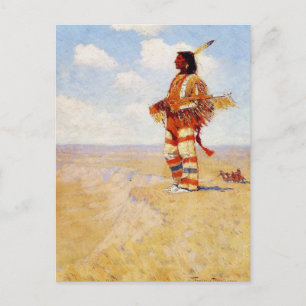  De laatste van zijn race Frederic Remington Briefkaart