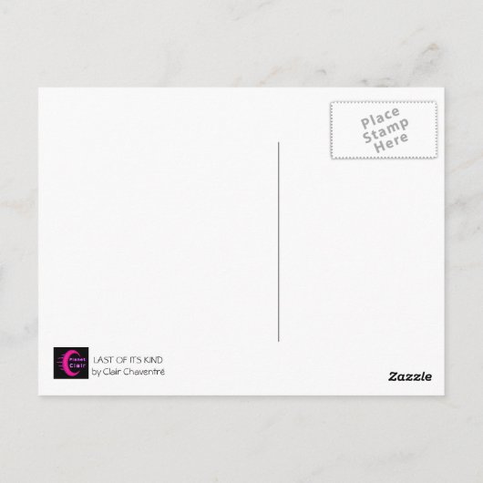 De laatste van zijn soort briefkaart (Achterkant)