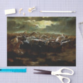 “De laatste verdediging” Westerse kunst van Charle Tissuepapier (Craft)