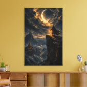 De Laatste Vlamhouder – Hemels Abis Fantasie Canvas Afdruk (Insitu (Woonkamer))