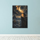 De Laatste Vlamhouder – Hemels Abis Fantasie Canvas Afdruk (Insitu (Houten vloer))