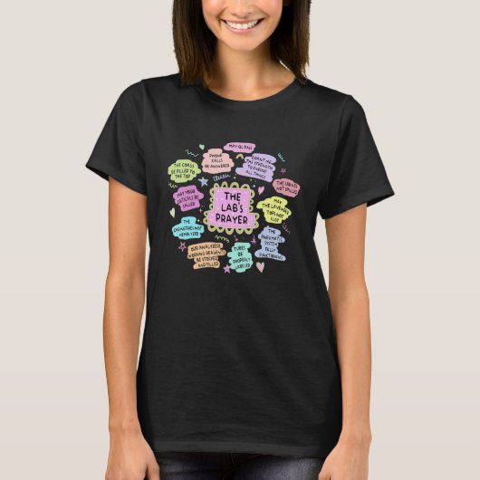 De Lab Tech's Prayer Funny Phlebotomy Lab Week 20 T-shirt (Voorkant)