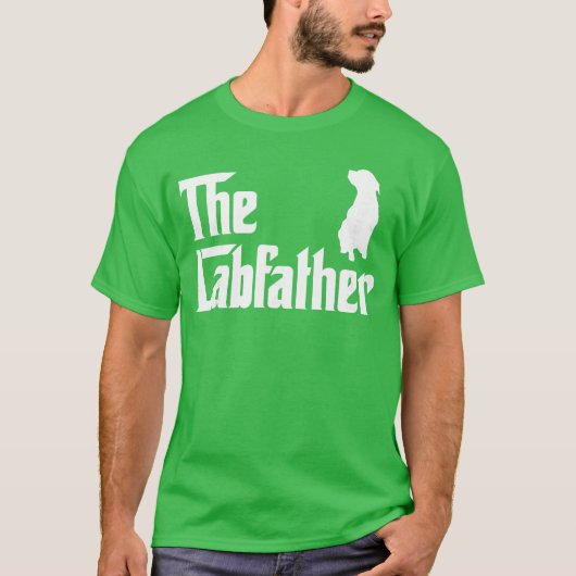 De Lab Vader Grappige Labrador Vader Cadeau meisje T-shirt (Voorkant)
