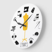 De labelklok aanpassen grote klok (Hoek)