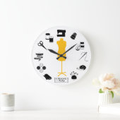 De labelklok aanpassen grote klok (Huis)