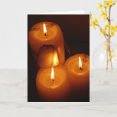 De labels van de hond met kaarsenkaart kaart (Gele Bloem)