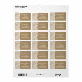 De labels voor het Collectie Kraft & Lace Wedding (Full Sheet)