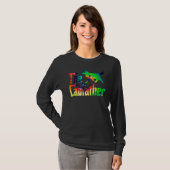 De Labfather Labrador Retriever Tie Dye Lab-hond D T-shirt (Voorkant volledig)