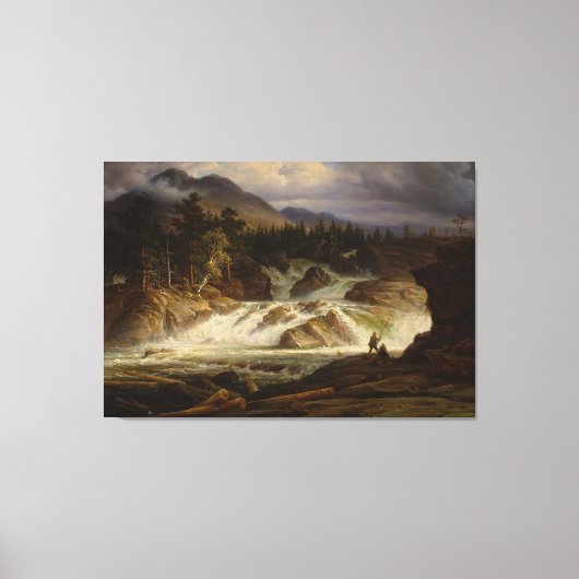 De Labro-waterval Canvas Afdruk (Voorkant)