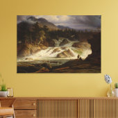 De Labro-waterval Canvas Afdruk (Insitu (Woonkamer))