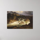 De Labro-waterval Canvas Afdruk (Voorkant)