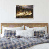 De Labro-waterval Canvas Afdruk (Insitu (Slaapkamer))