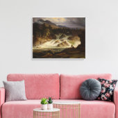De Labro-waterval Canvas Afdruk (Insitu (Woonkamer))