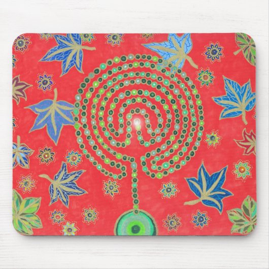De Labyrinthian Tree of Life Mousepad Muismat (Voorkant)