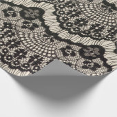 De lace-opening van de verbinding.  Fantele sierbl Cadeaupapier (Hoek)