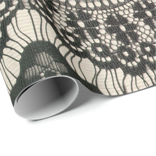 De lace-opening van de verbinding.  Fantele sierbl Cadeaupapier (Rol Hoek)