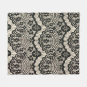 De lace-opening van de verbinding.  Fantele sierbl Fleece Deken (Voorkant (Horizontaal))