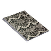 De lace-opening van de verbinding. Fantele sierbl Notitieboek (Rechterzijde)