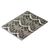 De lace-opening van de verbinding. Fantele sierbl Notitieboek (Linkerzijde)