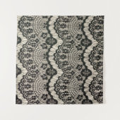 De lace-opening van de verbinding. Fantele sierbl Wandkleed (Voorkant (horizontaal))