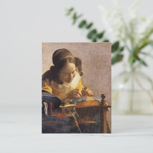 De lacemaker briefkaart (Staand voorkant)