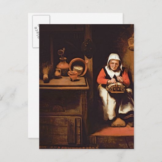 De lacemaker briefkaart (Voorkant / Achterkant)