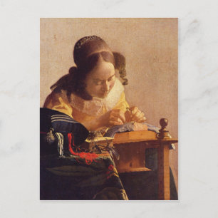 De Lacemaker door Johannes Vermeer Briefkaart