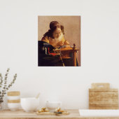 De Lacemaker door Johannes Vermeer Poster (Keuken)