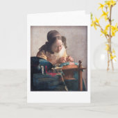 De Lacemaker, Johannes Vermeer, 1669-1670 Kaart (Gele Bloem)